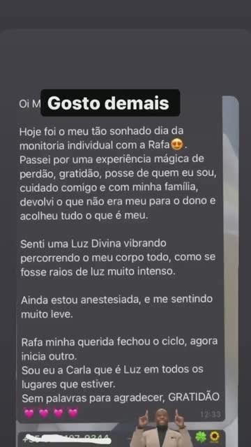 Depoimento em video