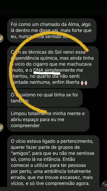 Depoimento em video